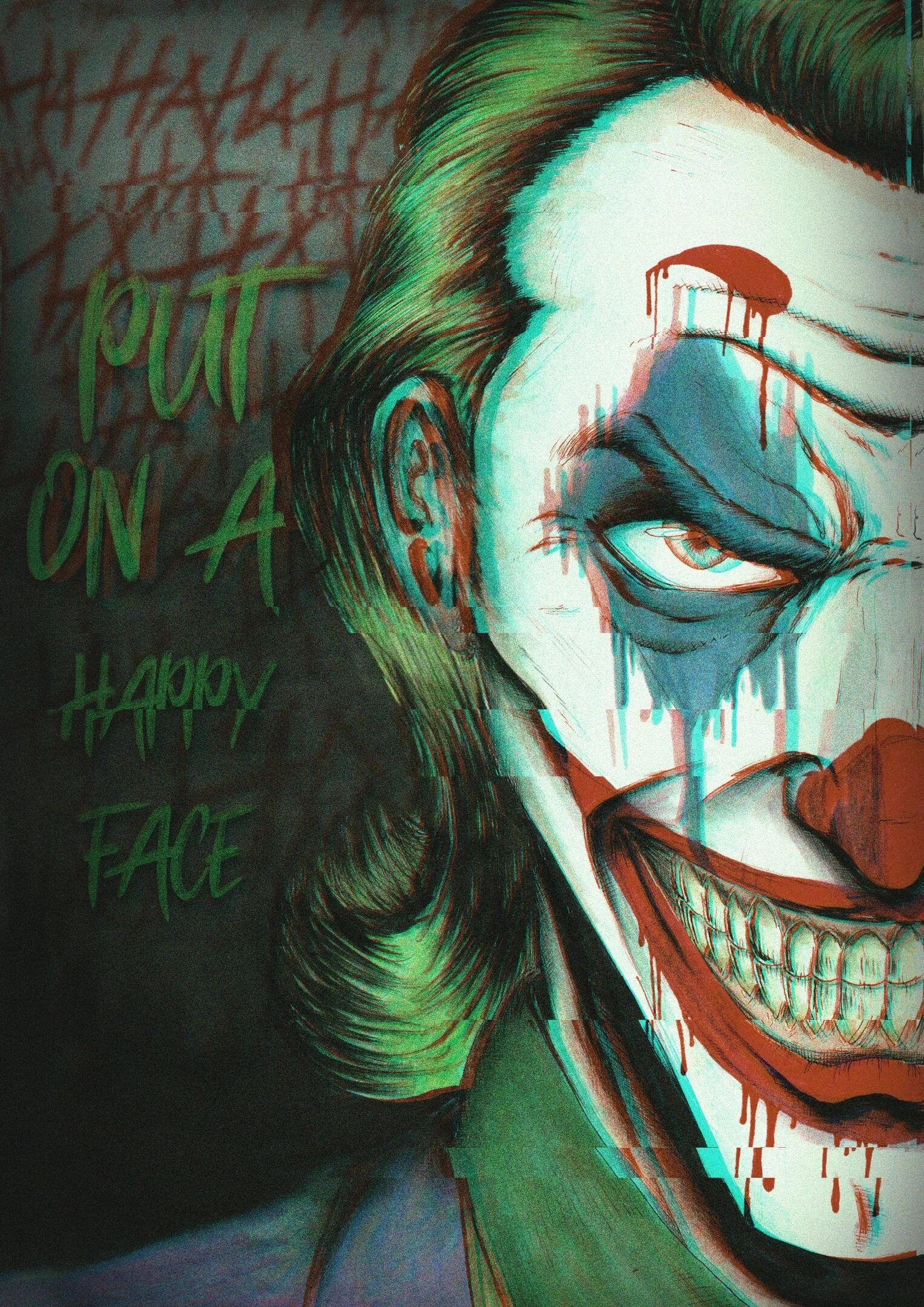 Joker art. Джокер картина.