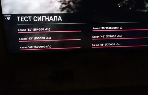 Тест сигнала