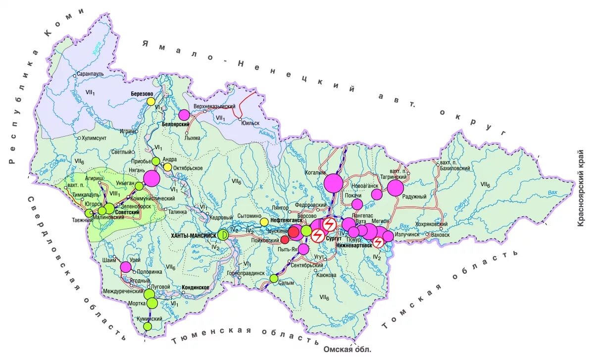 Ао хмао. Ханты-Мансийский автономный округ на карте. Карта ХМАО С городами. Географическая карта ХМАО. Карта Ханты-Мансийского автономного округа Югры.