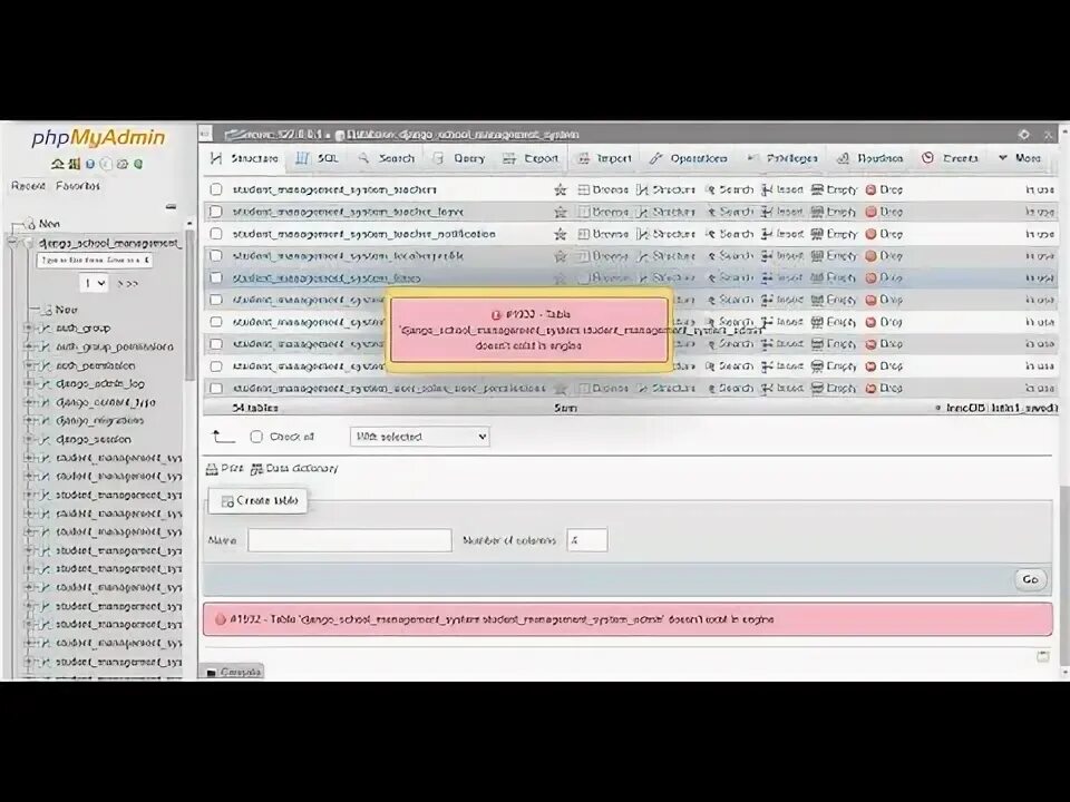 Error 1146 table doesn t exist. Error 1146 table doesn t exist