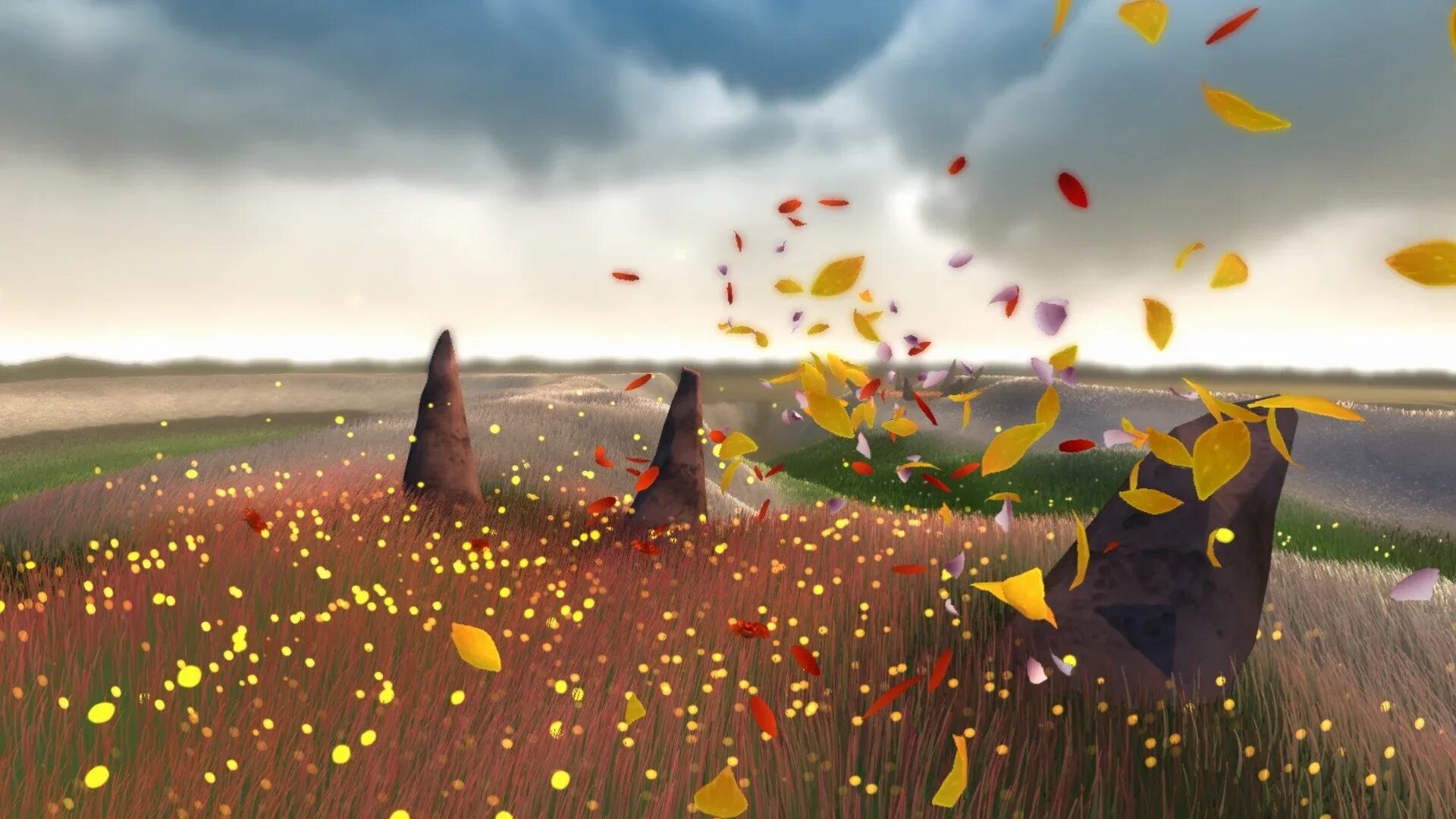 Игра почему летают. Flower thatgamecompany. Flower игра. Flower игра 2009. Journey и Flower игра.