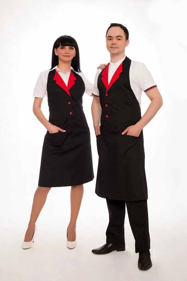 Униформа для официантов. Спецодежда для официантов. Форма официантов для кафе. Униформа для персонала кафе.