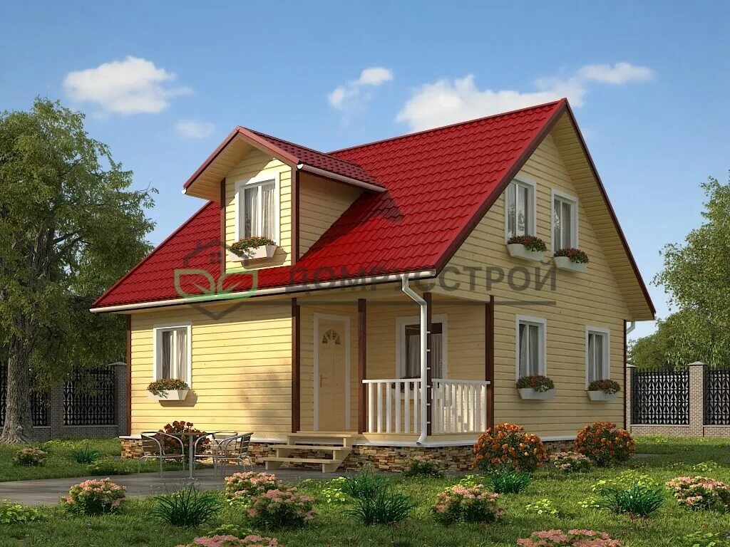 Дом из бруса "Талдом", проект с фото и ценами - СК Домострой