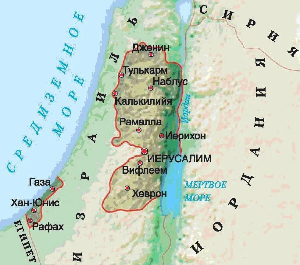 Где находится иерусалим в древности. Палестина в древности карта.