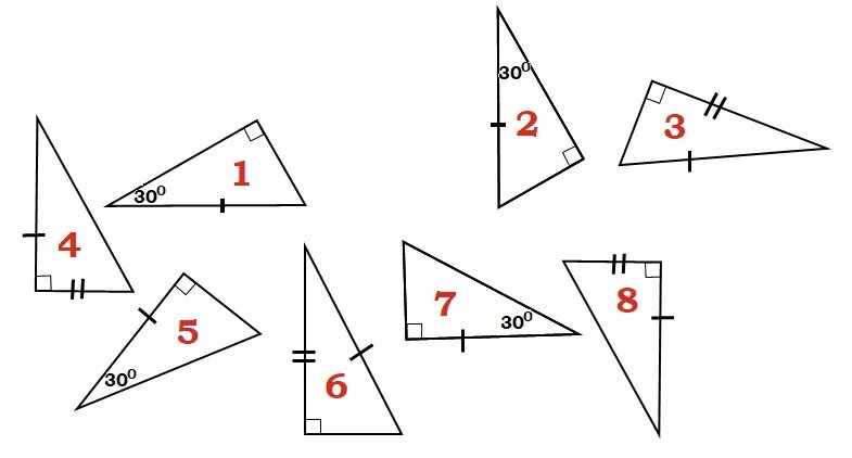 Решение задач на равенство прямоугольных треугольников. Равенство прямоугольных треугольников задачи на готовых чертежах. Задачи на равенство прямоугольных треугольников 7 класс. Задачи на равенство прямоугольных треугольников 7 класс карточки. Признаки равенства прямоугольных треугольников на готовых чертежах.