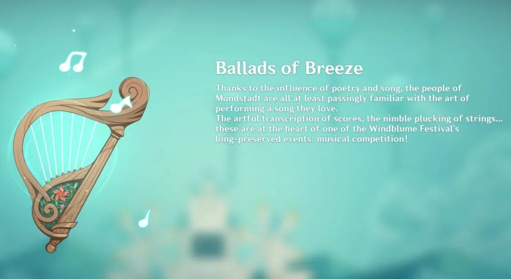 Breeze of passion v5. Ballads of Breeze Genshin Impact. Ballads of Breeze. Genshin Impact Windblume Festival Ballads of Breese.