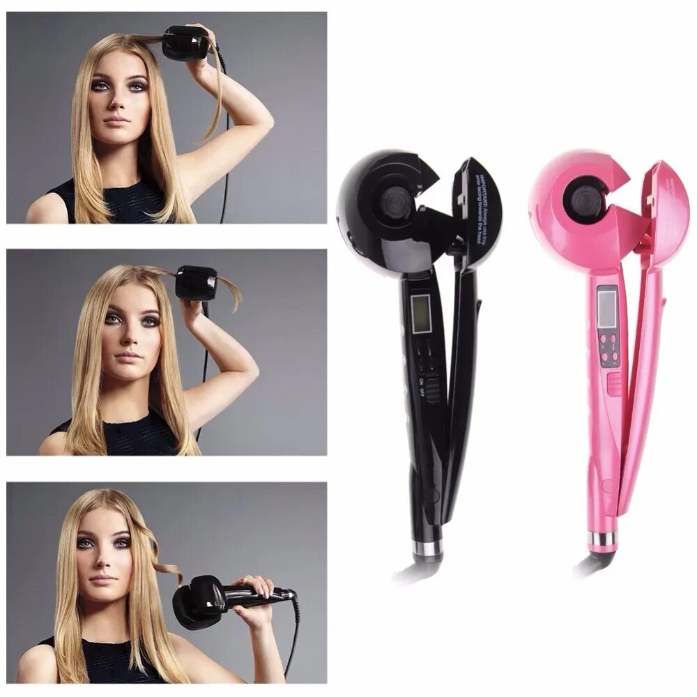 Плойка бигуди. Стайлер automatic hair curler. утюжок для волос «magic hair curl» professional 2500. hair curler автоматическая плойка. плойка стайлер ceramic.