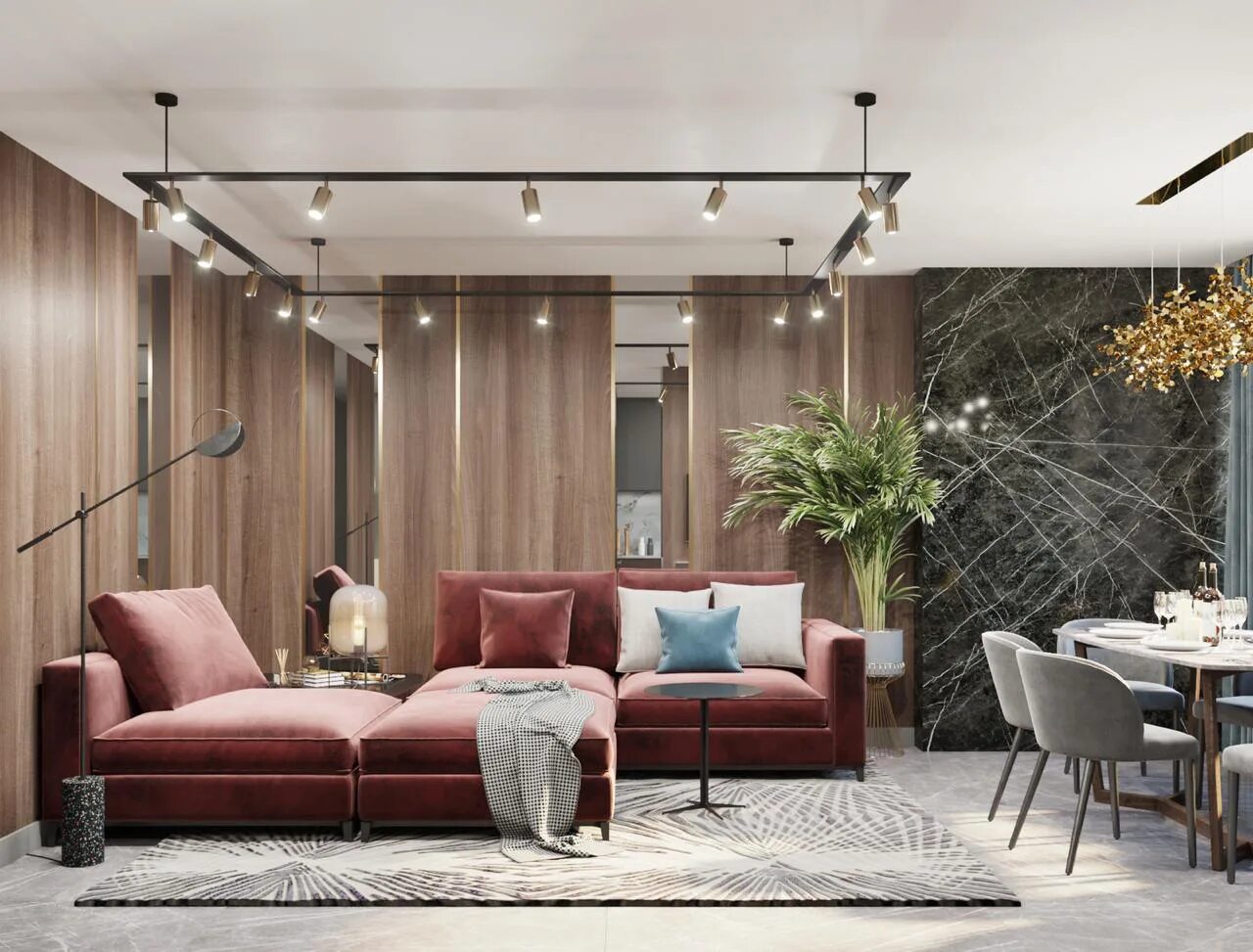 трековые светильники в гостиной. трековые светильники майтони в интерьере. трековые светильники в интерьере гостиной. трековая система skyline 220 v. светильники в интерьере гостиной.