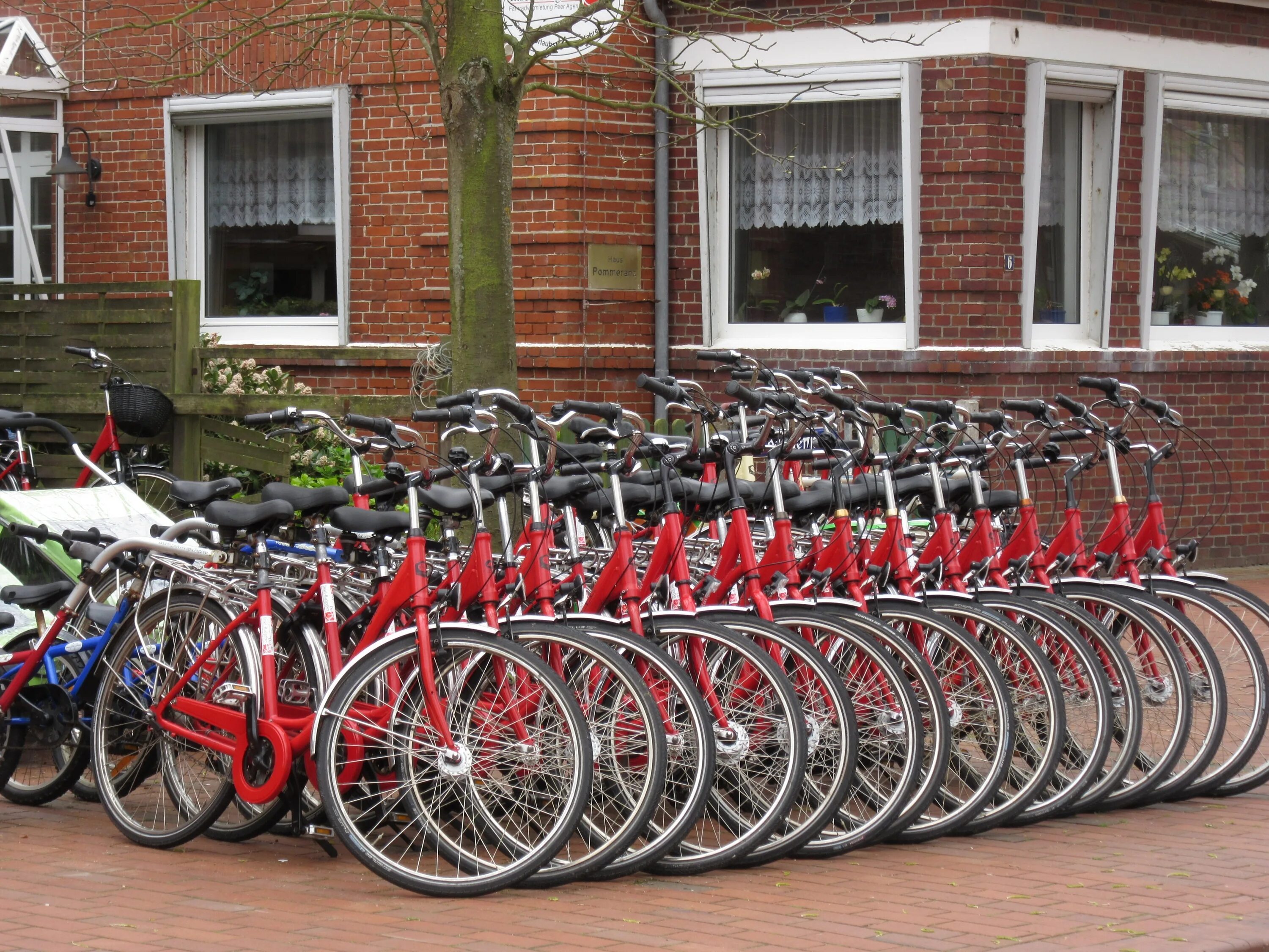 New red bicycle