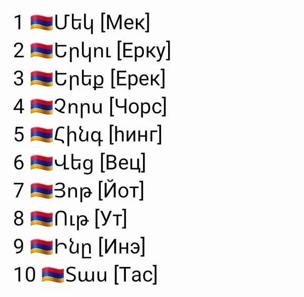 Аре перевод с армянского. Числа на армянском. Счет на армянском. Цифры на армянском с переводом. От 1 до 10 на армянском.