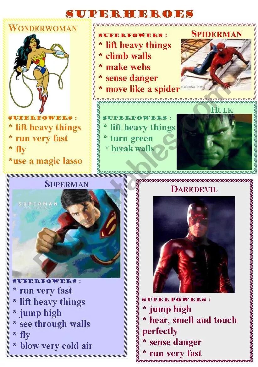 Супергерои. Описание супергероя. История супергероев. Английский с супергероями. Про супергероя по английскому