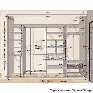 Встроенный шкаф купе ширина