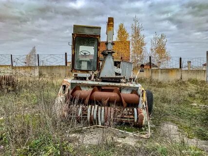 Старый комбайн