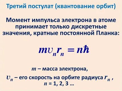Правило квантования орбит бора