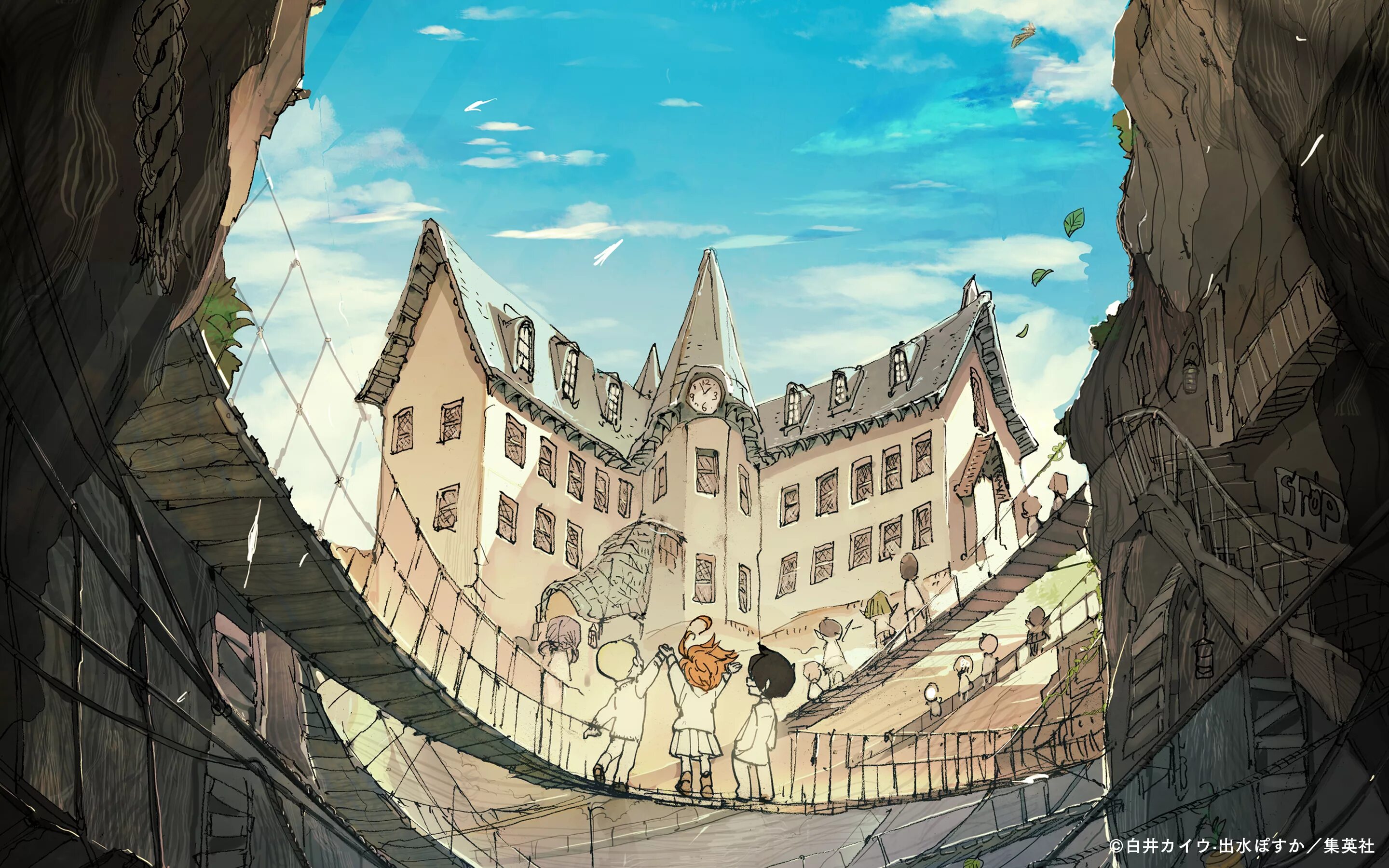 Yakusoku no neverland. Обещанный Неверленд. Промис Неверленд.