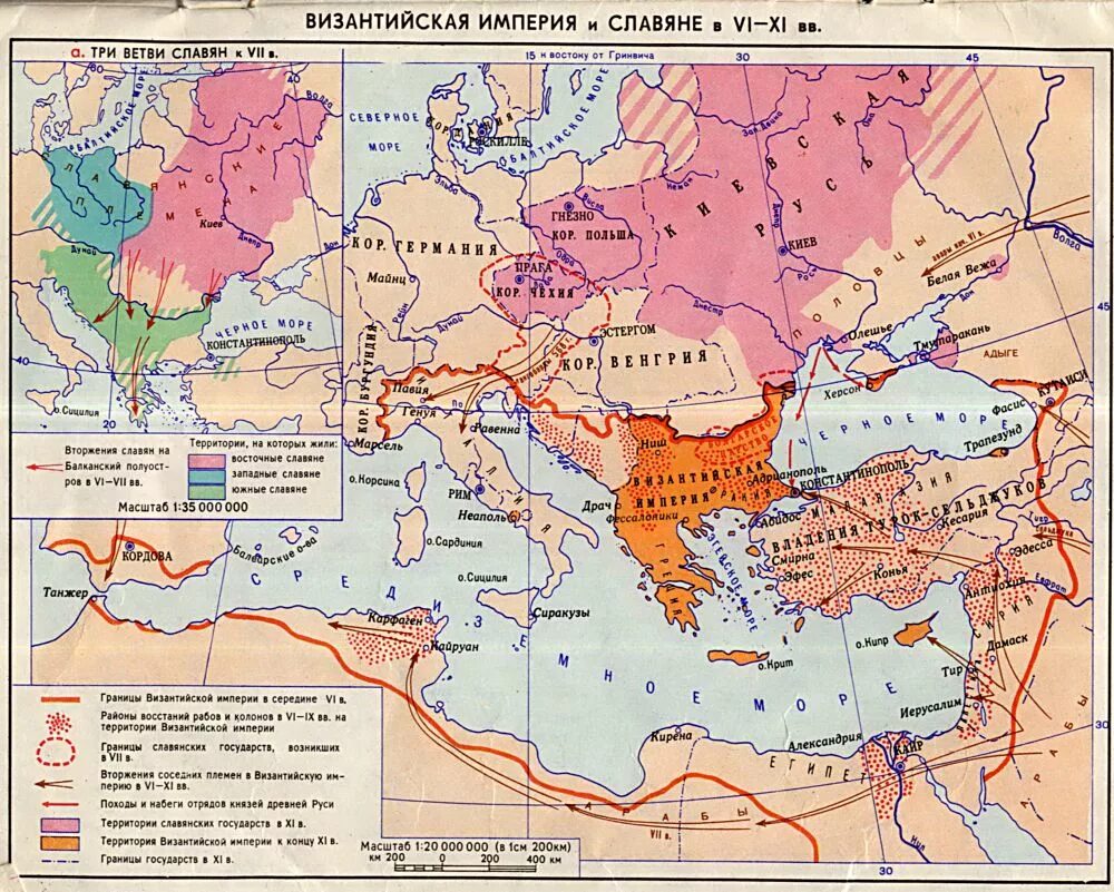 Карта 6 века