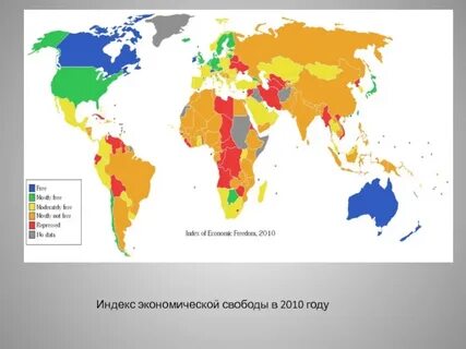 Уровень свободы экономики