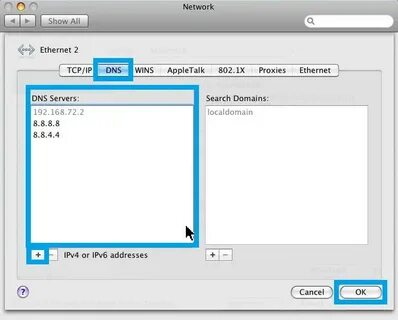 How to change dns