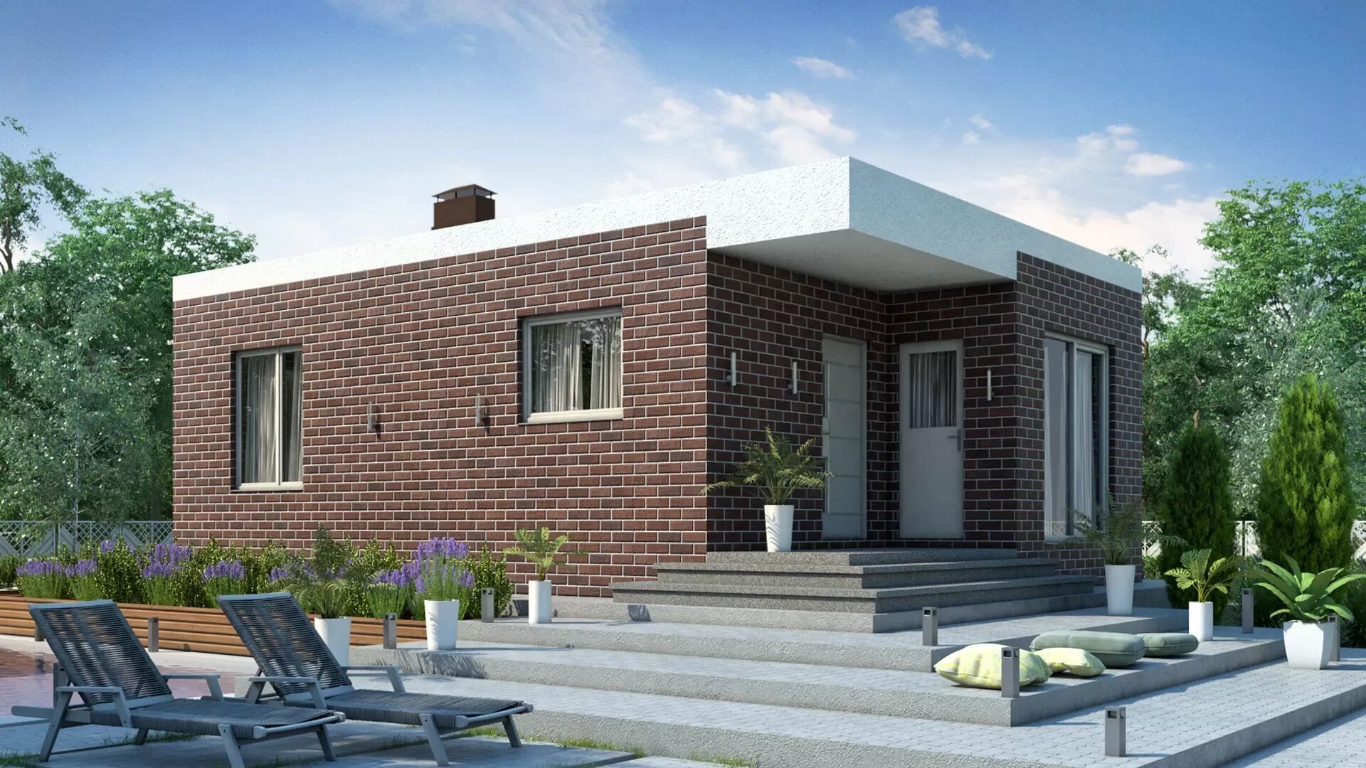Кирпичные дома с плоской крышей фото Gallery of Hampden Lane House / Robert Gurney Architect 4