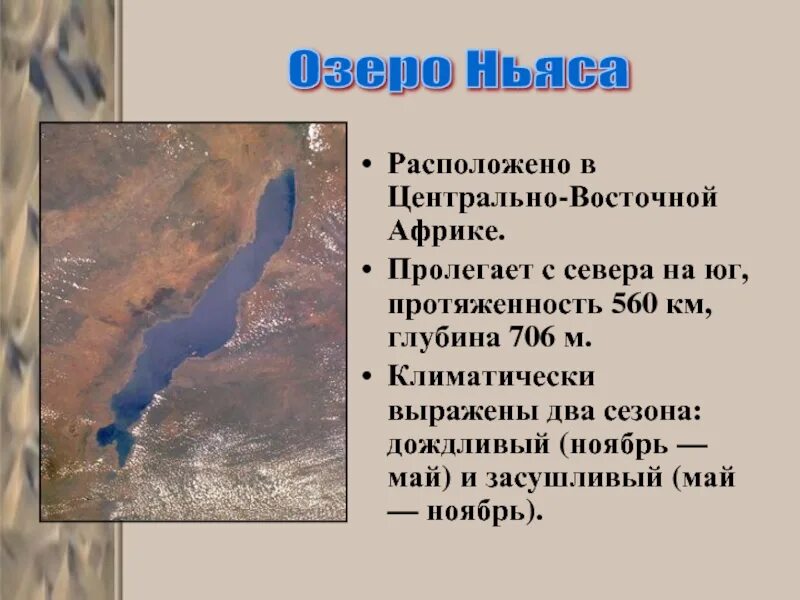 Координаты озера ньяса