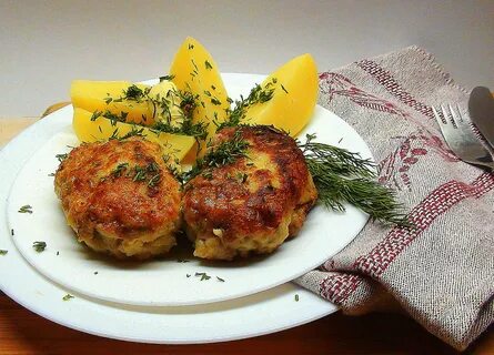 Котлеты свиные с картошкой