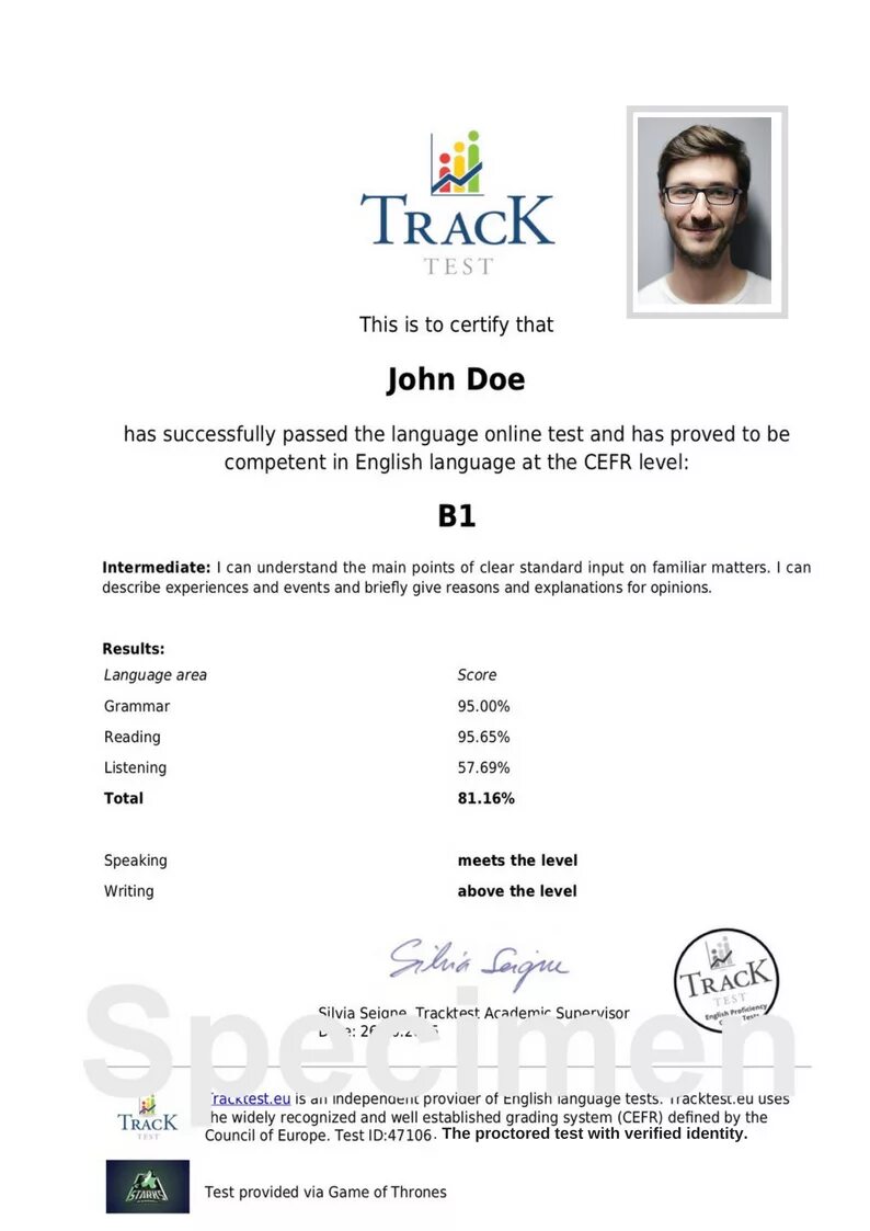 Английское имя тест. CEFR сертификат. Сертификат Tracktest. Сертификат CEFR английский. FCE учебник.