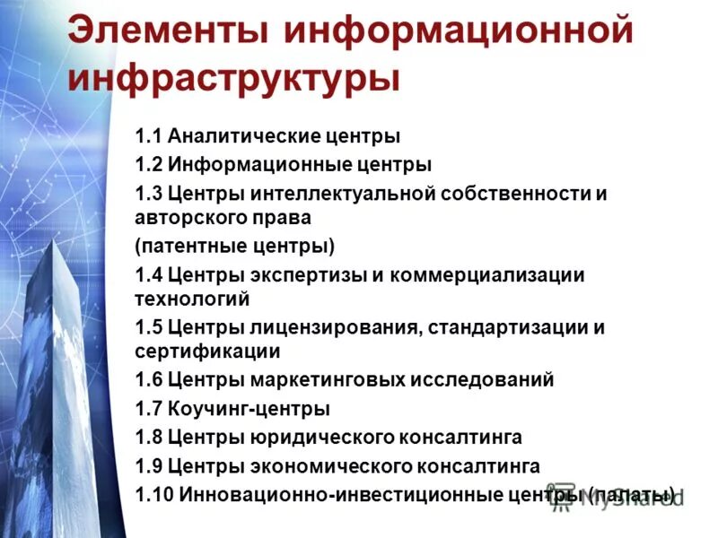 Федерального проекта информационная инфраструктура