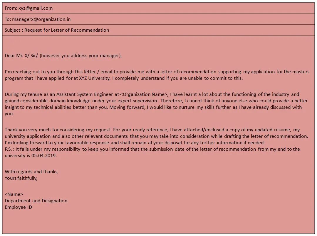 Email thanks for the information. How to write recommendation Letter. Letter asking for Letter of recommendation. Recommendation Letter Sample for student. Letter of recommendation for student example.