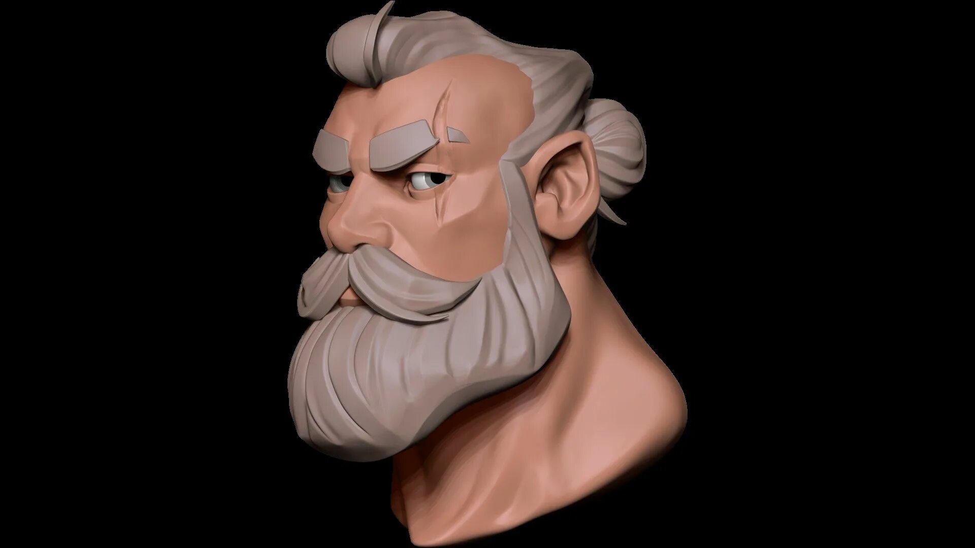 Олд аи old character ai. Скульптинг персонажа стилизация. персонаж для скульптинга. zbrush stylized character. бородатая голова 3d модель.