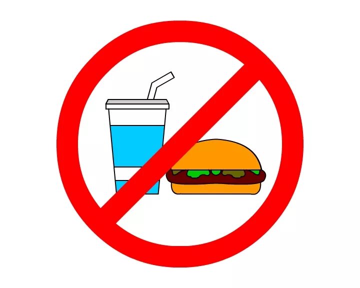 Фаст фуд нельзя. Знак с едой и напитками запрещено. Знак нельзя есть. Прием пищи запрещен знак.