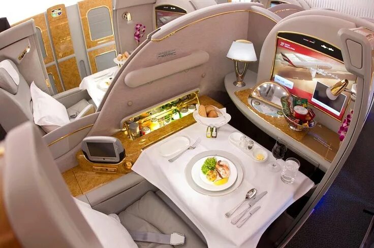 Как выглядит самолет внутри бизнес класс Turkish Airlines Business Class