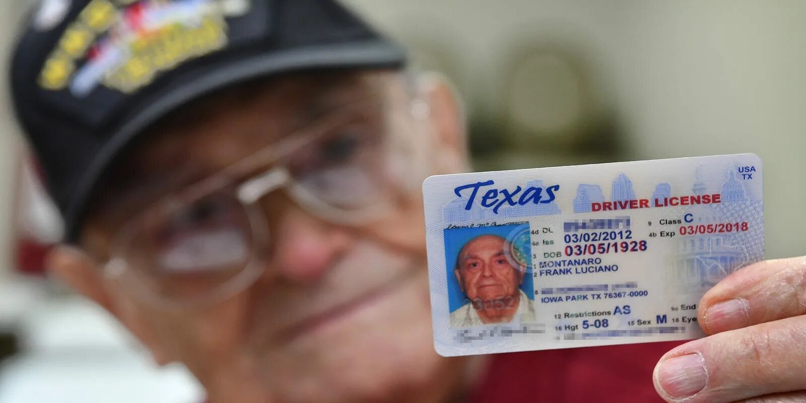 Driver's License USA Texas. Issue documents