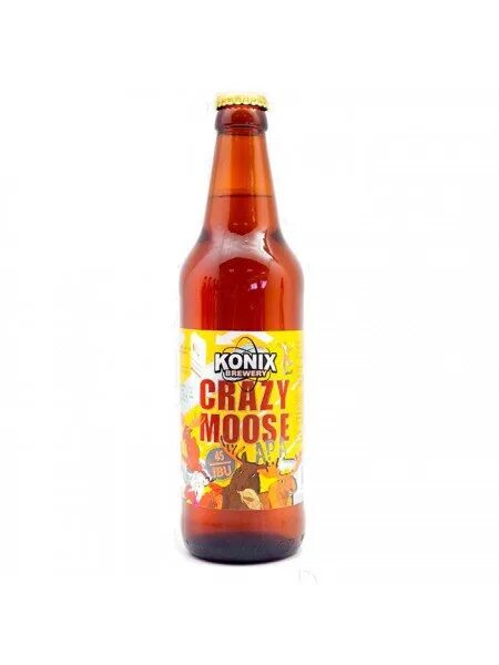 Konix brewery. Пиво светлое konix crazy moose 0,5 л. вкусвилл american pale ale &quot;crazy moose&quot; 500 г. пиво сумасшедший лось американский светлый эль, в жестяной банке, 0.5 л. пиво светлое вкусвилл лось, просто лось 0.5 л.