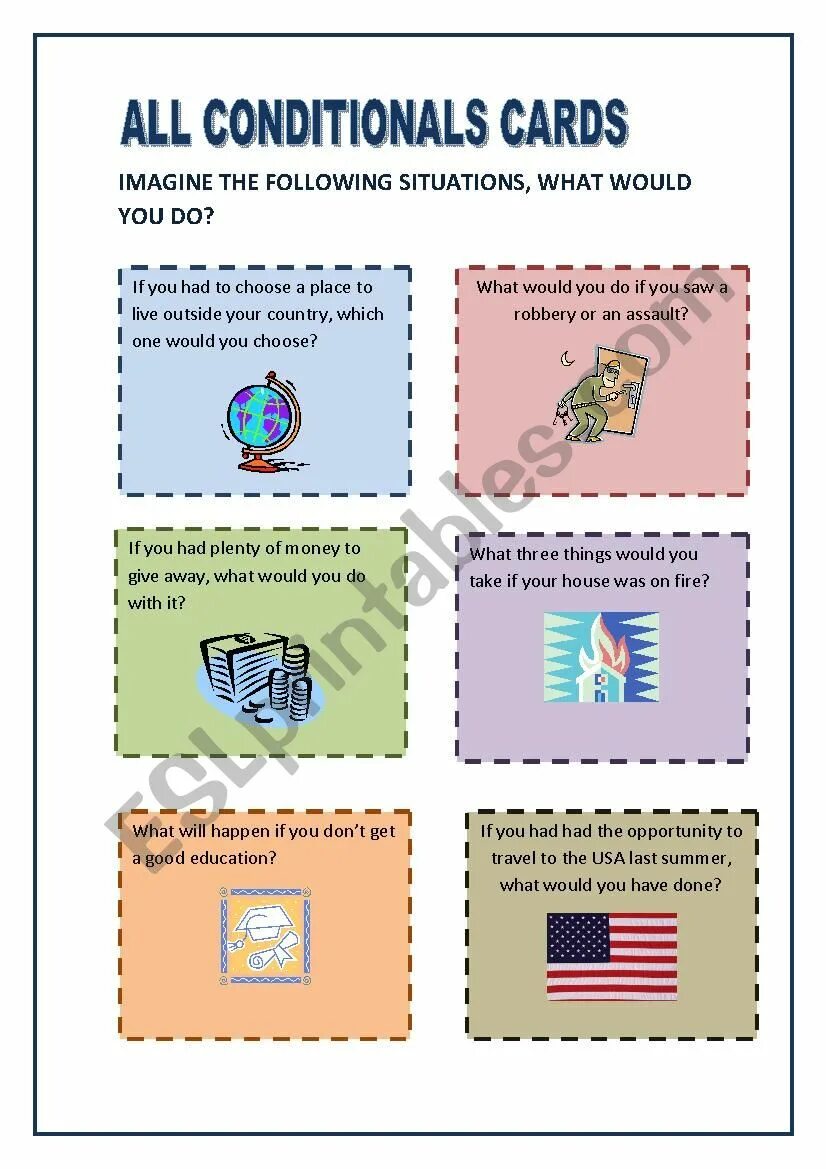 2 conditional speaking. Карточки second conditionals. Second conditional speaking Cards. Conditionals speaking Cards. Third conditional карточки.