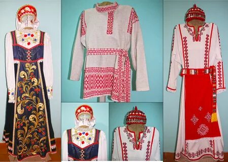 Народные костюмы поволжья