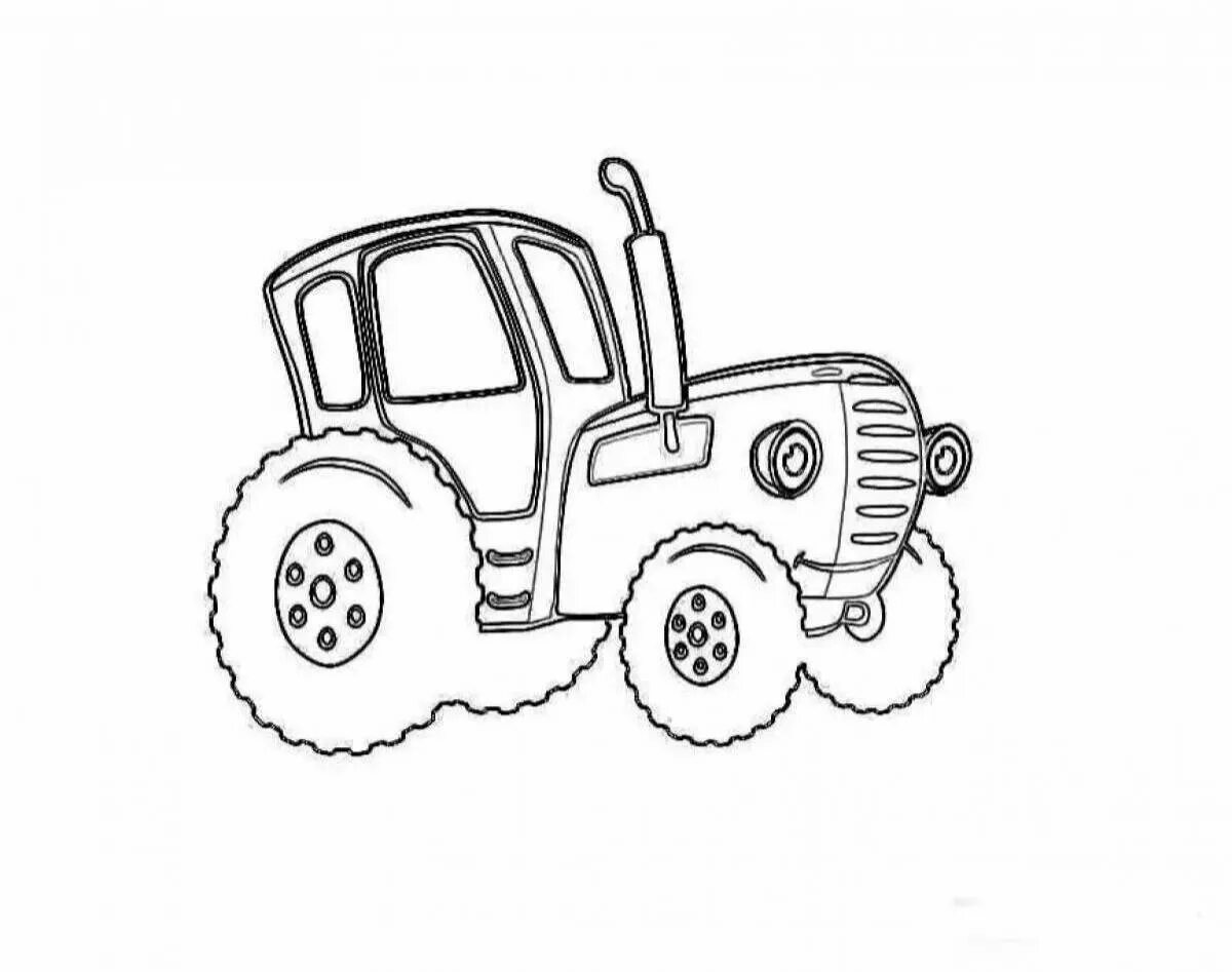 Синий трактор сбоку рисунок. Трактор Гоша разукрашка. Раскраски из мультфильма синий трактор для детей. Игры раскраски синий трактор