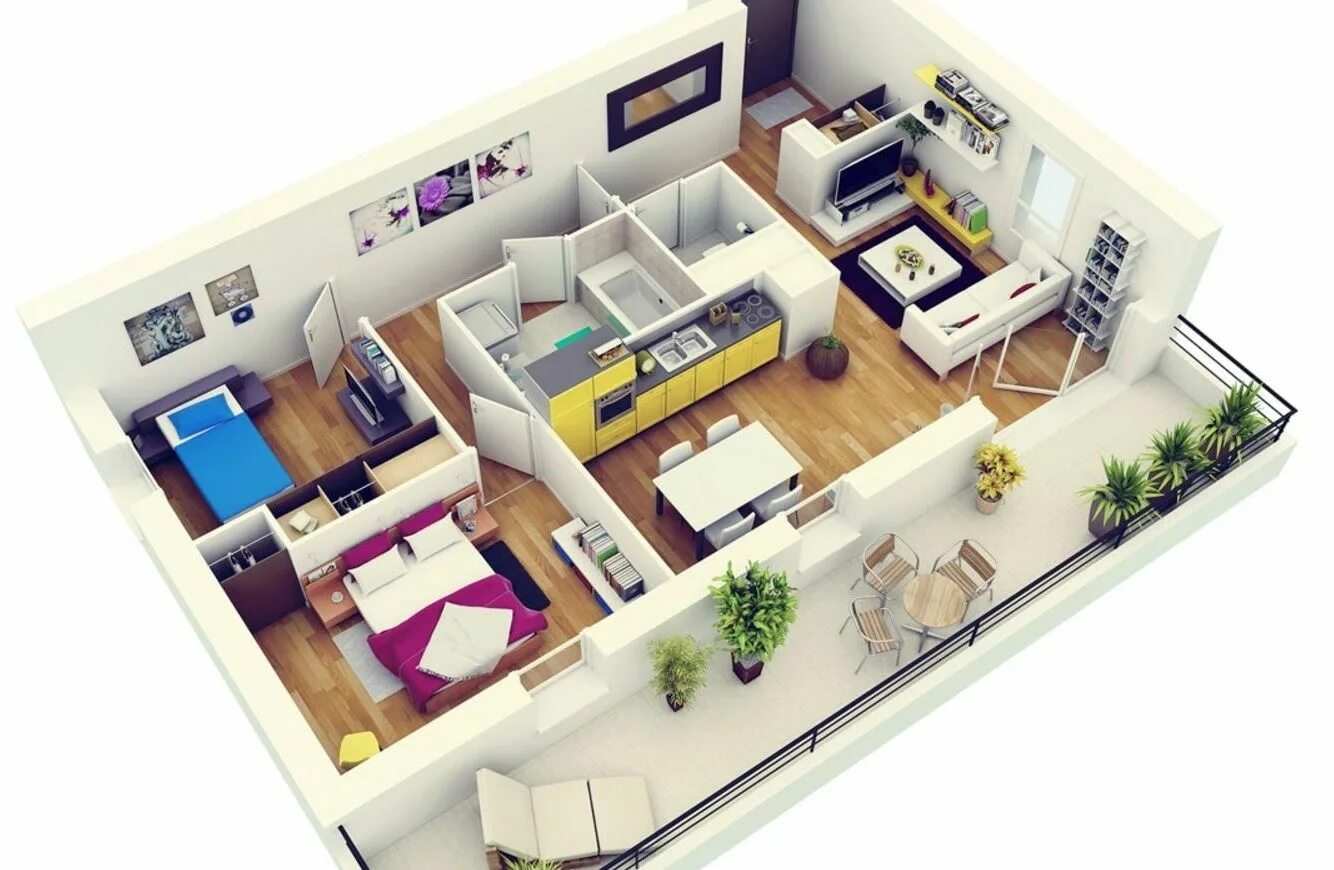 Two bedroom flat