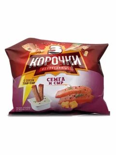 Сухарики с семгой