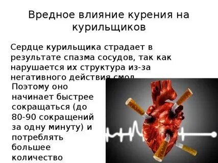 Сердце после курения