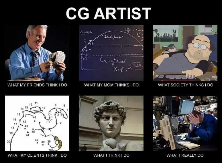 Do you really think. Мемы про художников. Мемы про CG художников. Мемы про художников смешные. Шутки про CG.