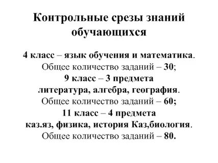 Срез знаний