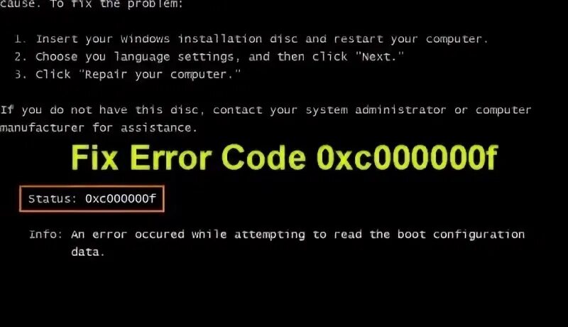 Booting error