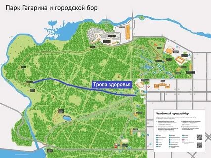 Карта гагаринского парка