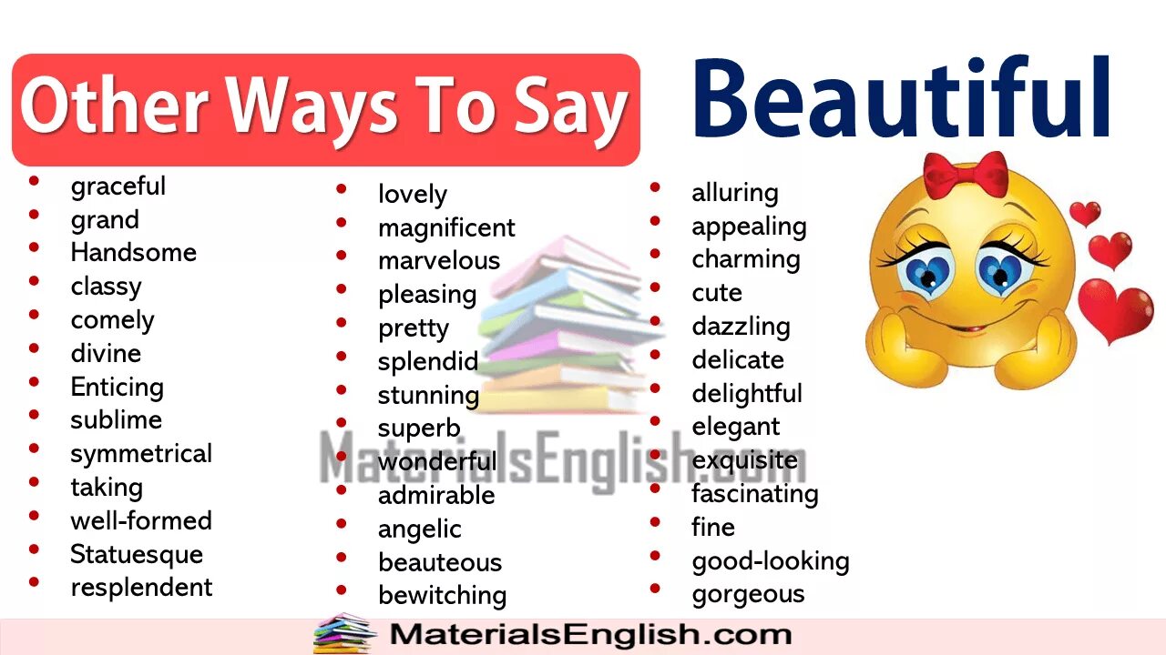 Ways to say beautiful. Other ways to say beautiful. Ways to say. Other ways to say say. Other comment