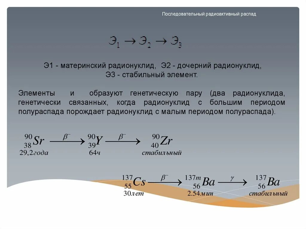 Последовательный распад