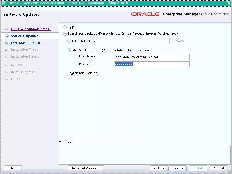 Oracle Enterprise Manager порт. Cloud Control. Oracle 12c. Oracle Enterprise Manager cloud Control 12c: install & upgrade. Skip updates