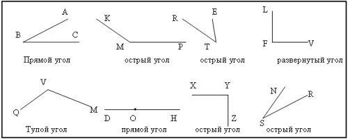 Открытый урок в 5 классе на тему "Углы. Измерение углов"