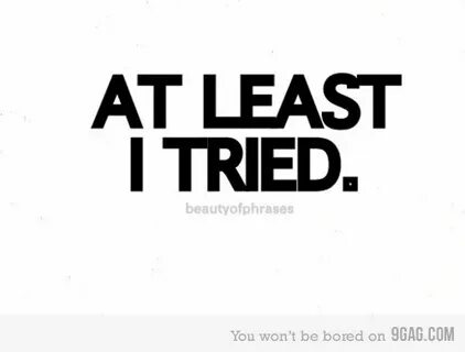 But at least
