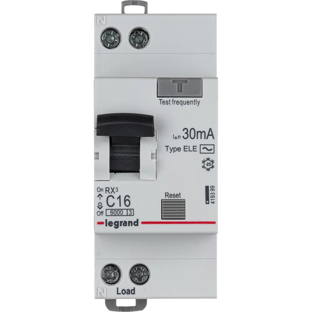 Диф легран. Дифавтомат legrand rx3. диф легран 16а 30ма. авдт rx3 6000 - 6 ка. legrand rx3 авдт 30ма 16а 1п+н ac.