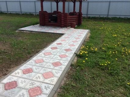 Тротуарная плитка под беседку